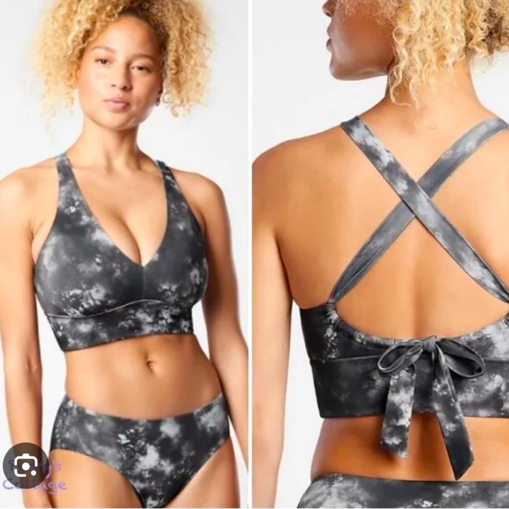 Athleta xs D-DD supernova plunge bikini top NEW!!